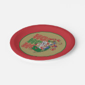 Tom und Jerry liefern Geschenke in einem Schlitten Pappteller (Schrägansicht)