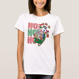 Tom und Jerry liefern Geschenke in einem Schlitten T-Shirt