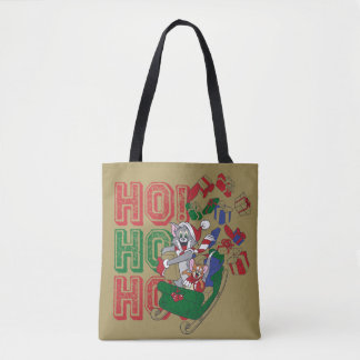 Tom und Jerry liefern Geschenke in einem Schlitten Tasche