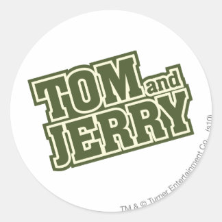 Tom und Jerry-Logo 3 Runder Aufkleber