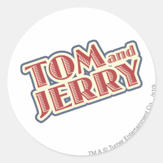 Tom- und Jerry-Logo Runder Aufkleber