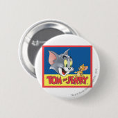 Tom und Jerry-Logo schattig Button (Vorne & Hinten)