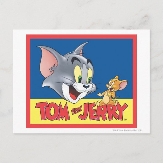 Tom und Jerry-Logo schattig Postkarte (Vorderseite)