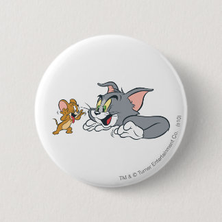 Tom und Jerry machen Gesichter Button