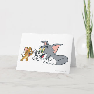 Tom und Jerry machen Gesichter Karte