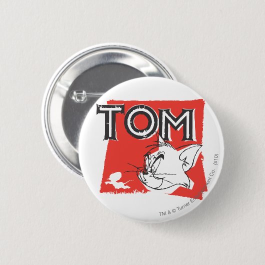Tom und Jerry Mad Cat Button (Vorne & Hinten)