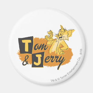Tom- und Jerry-Maus im Tatzen-Logo Magnet