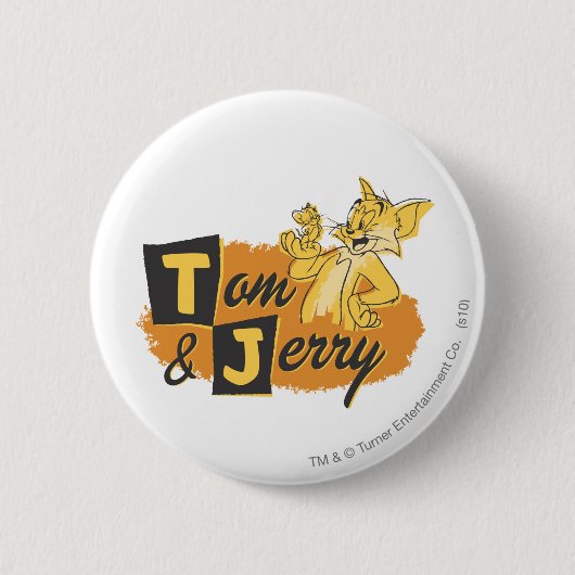 Tom und Jerry Mouse in Paw-Logo Button (Vorderseite)