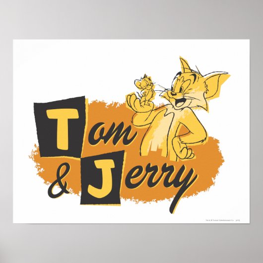 Tom und Jerry Mouse in Paw-Logo Poster (Vorne)