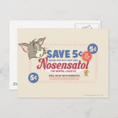Tom und Jerry Nosensatol Coupon Postkarte (Vorne/Hinten)
