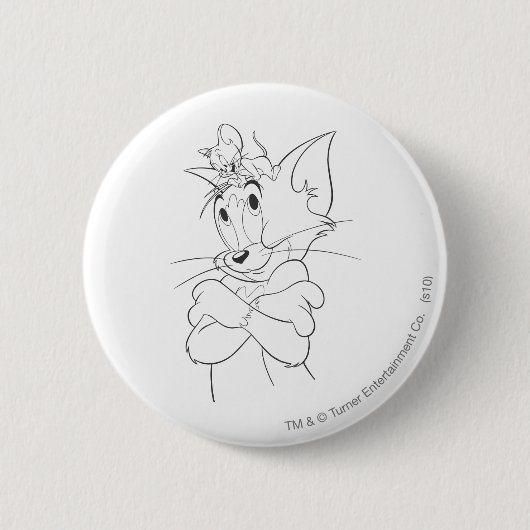 Tom und Jerry on Head Button (Vorderseite)
