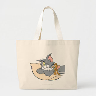 Tom und Jerry on Pillow Jumbo Stoffbeutel