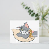Tom und Jerry on Pillow Postkarte (Stehend Vorderseite)