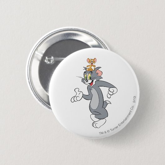 Tom und Jerry Pair Button (Vorne & Hinten)