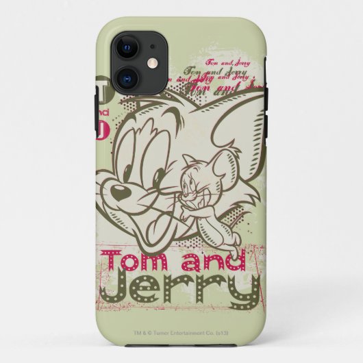 Tom und Jerry Pink und Green Case-Mate iPhone Hülle (Rückseite)