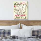 Tom und Jerry Pink und Green Leinwanddruck (Insitu (Schlafzimmer))