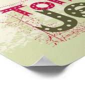 Tom und Jerry Pink und Green Poster (Ecke)