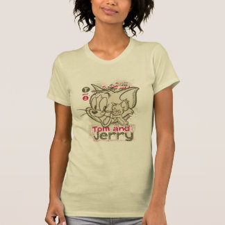 Tom und Jerry Pink und Green T-Shirt