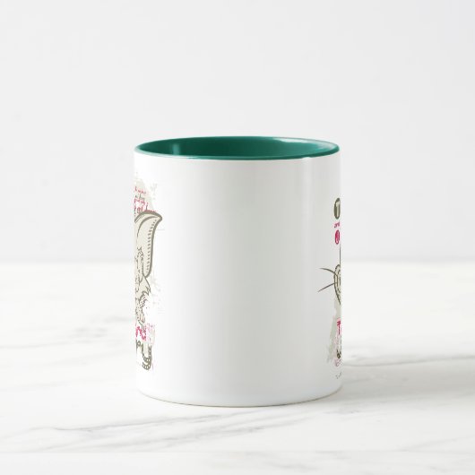 Tom und Jerry Pink und Green Tasse (Zentrum)