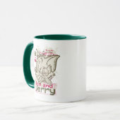 Tom und Jerry Pink und Green Tasse (Vorderseite Links)