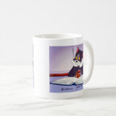 Tom und Jerry Reading Book autograviert Kaffeetasse (VorderseiteRechts)