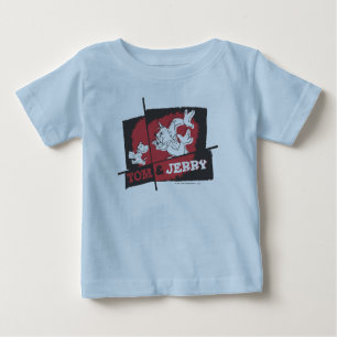 Tom und Jerry Red und Black Baby T-shirt