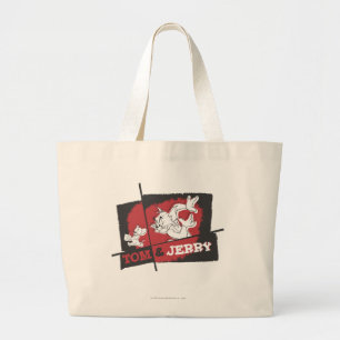 Tom und Jerry Red und Black Jumbo Stoffbeutel