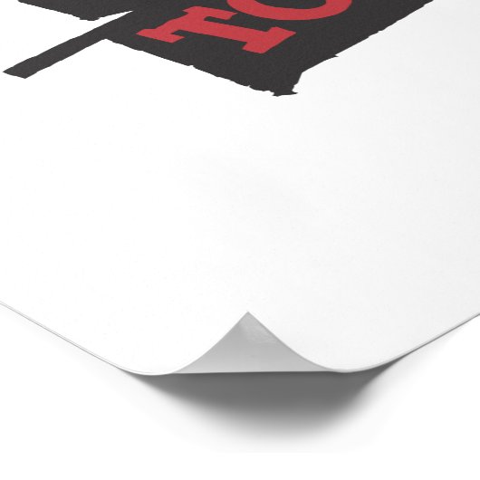 Tom und Jerry Red und Black Poster (Ecke)