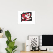 Tom und Jerry Red und Black Poster (Heimbüro)