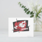 Tom und Jerry Red und Black Postkarte (Stehend Vorderseite)