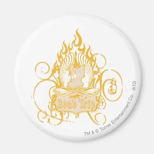 Tom und Jerry Road Trip Magnet (Vorne)