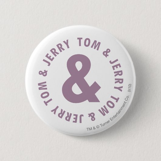 Tom und Jerry Round-Logo 10 Button (Vorderseite)