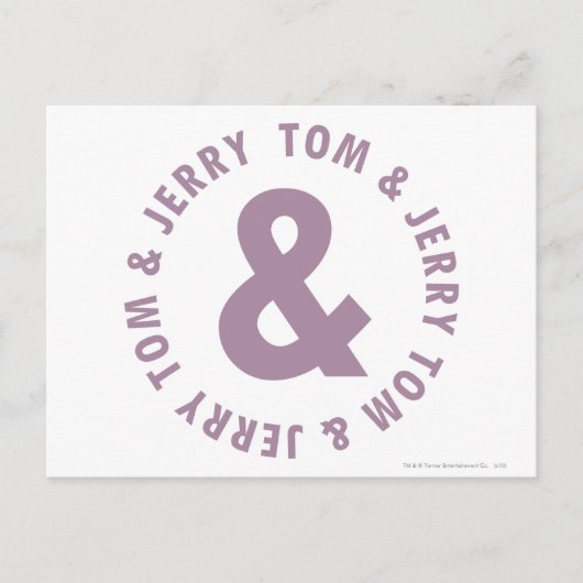 Tom und Jerry Round-Logo 10 Postkarte (Vorderseite)