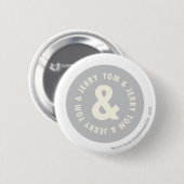 Tom und Jerry Round-Logo 1 Button (Vorne & Hinten)