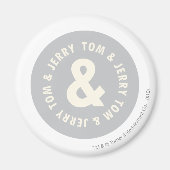 Tom und Jerry Round-Logo 1 Magnet (Vorne)
