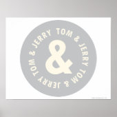 Tom und Jerry Round-Logo 1 Poster (Vorne)
