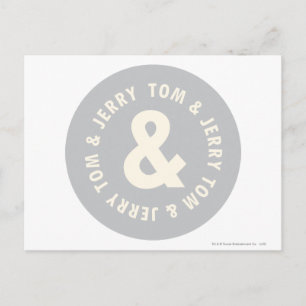 Tom und Jerry Round-Logo 1 Postkarte