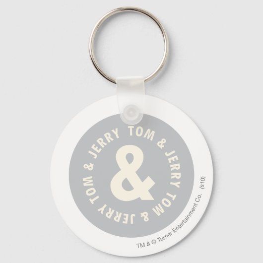 Tom und Jerry Round-Logo 1 Schlüsselanhänger (Vorderseite)