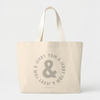 Tom und Jerry Round-Logo 2 Jumbo Stoffbeutel