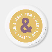 Tom und Jerry Round-Logo 3 Magnet (Vorne)