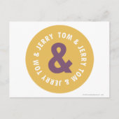Tom und Jerry Round-Logo 3 Postkarte (Vorderseite)