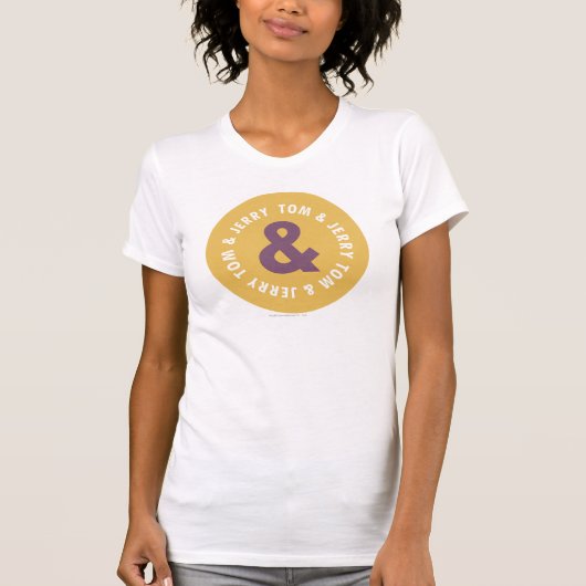 Tom und Jerry Round-Logo 3 T-Shirt (Vorderseite)