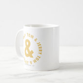 Tom und Jerry Round-Logo 4 Kaffeetasse (Vorderseite Links)