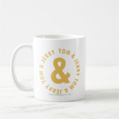 Tom und Jerry Round-Logo 4 Kaffeetasse (Links)