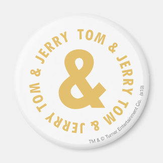 Tom und Jerry Round-Logo 4 Magnet