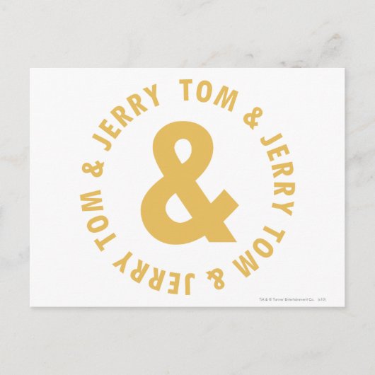 Tom und Jerry Round-Logo 4 Postkarte (Vorderseite)