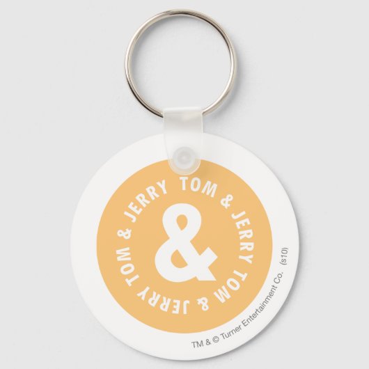 Tom und Jerry Round-Logo 5 Schlüsselanhänger (Vorderseite)