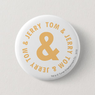 Tom und Jerry Round-Logo 6 Button