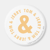 Tom und Jerry Round-Logo 6 Magnet (Vorne)