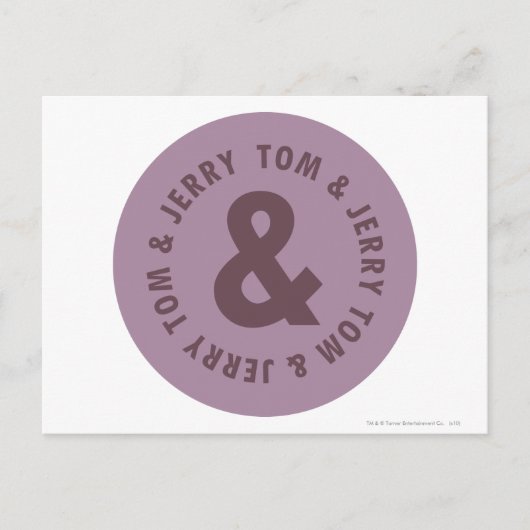 Tom und Jerry Round-Logo 7 Postkarte (Vorderseite)